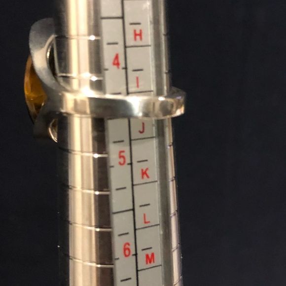 VINTAGE Sterling Silver Split Head Tension Mount Tigers Eye Ring - Picture 4 of 7